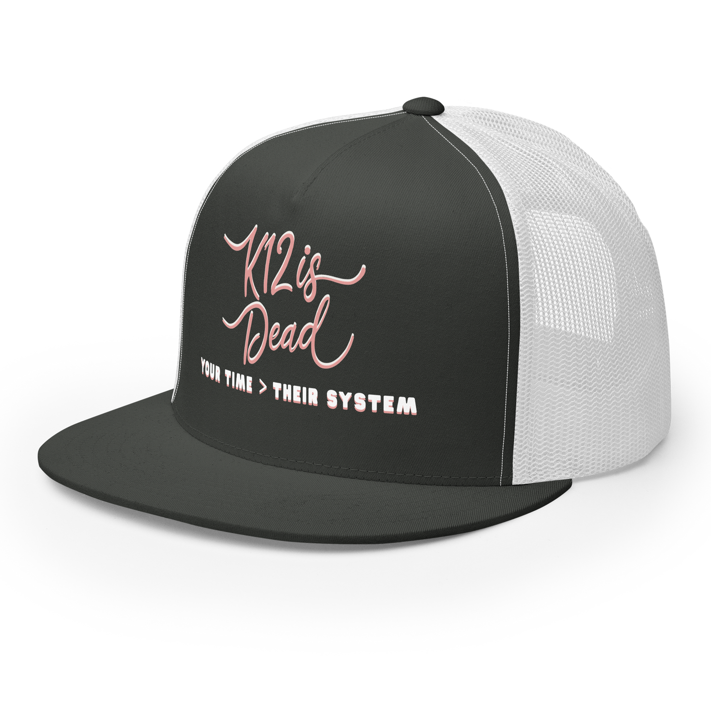 charcoal/ white hat one