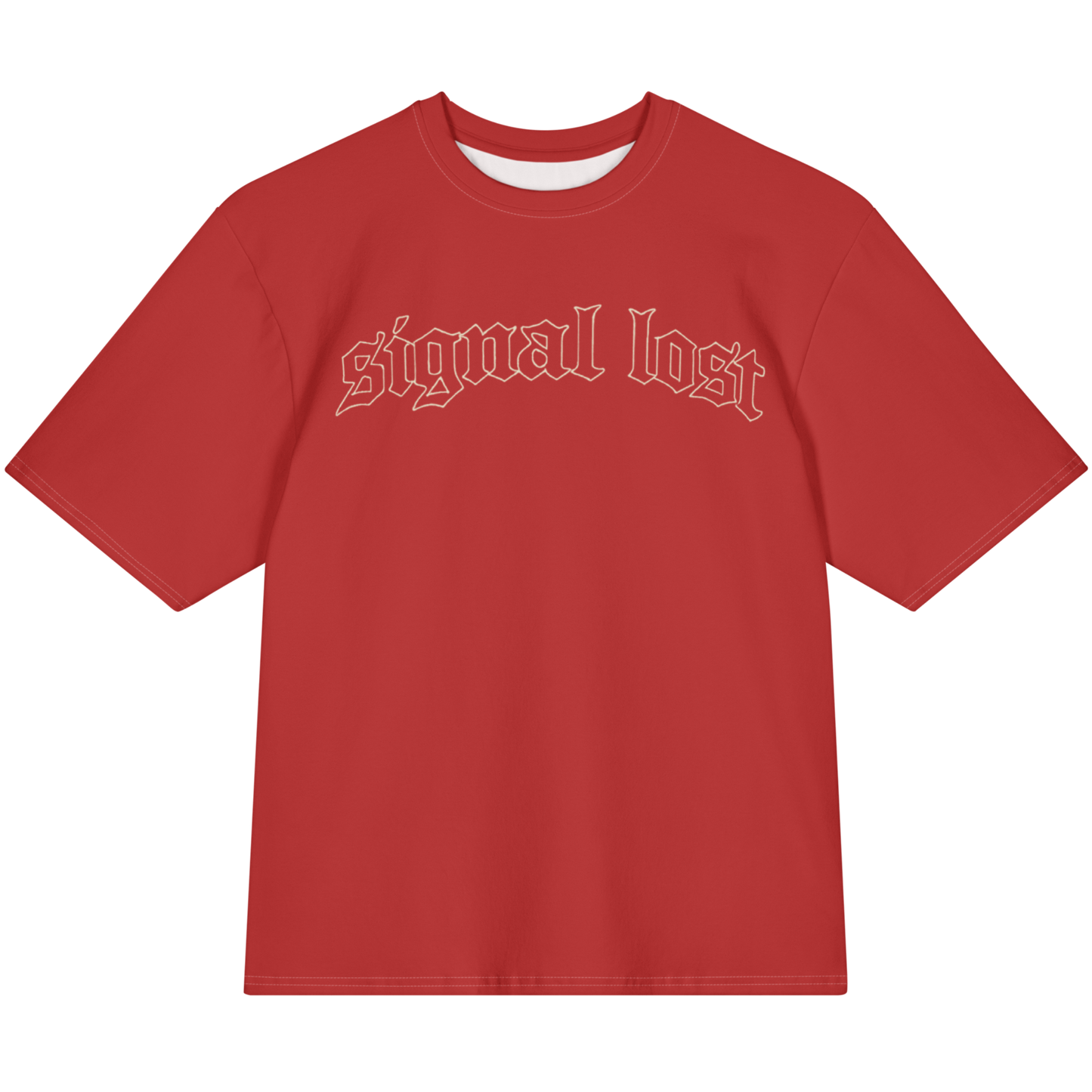 Signal Lost Tee — Red